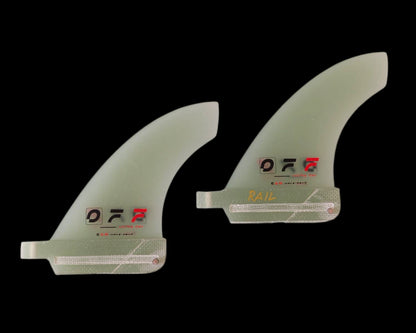 OFF FINS Ego – Pinne laterali Wave Asimmetriche 1° in HeatCore™ Glass (Coppia)