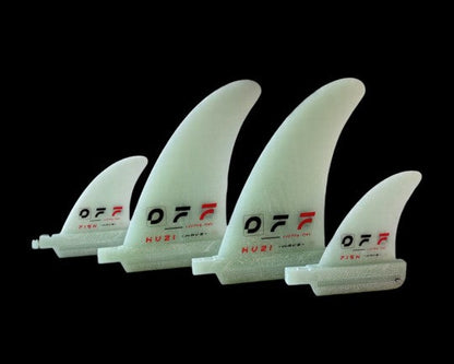 OFF FINS Huzi - Pinna Windsurf Wave in HeatCore™ Glass (Singola o Coppia)