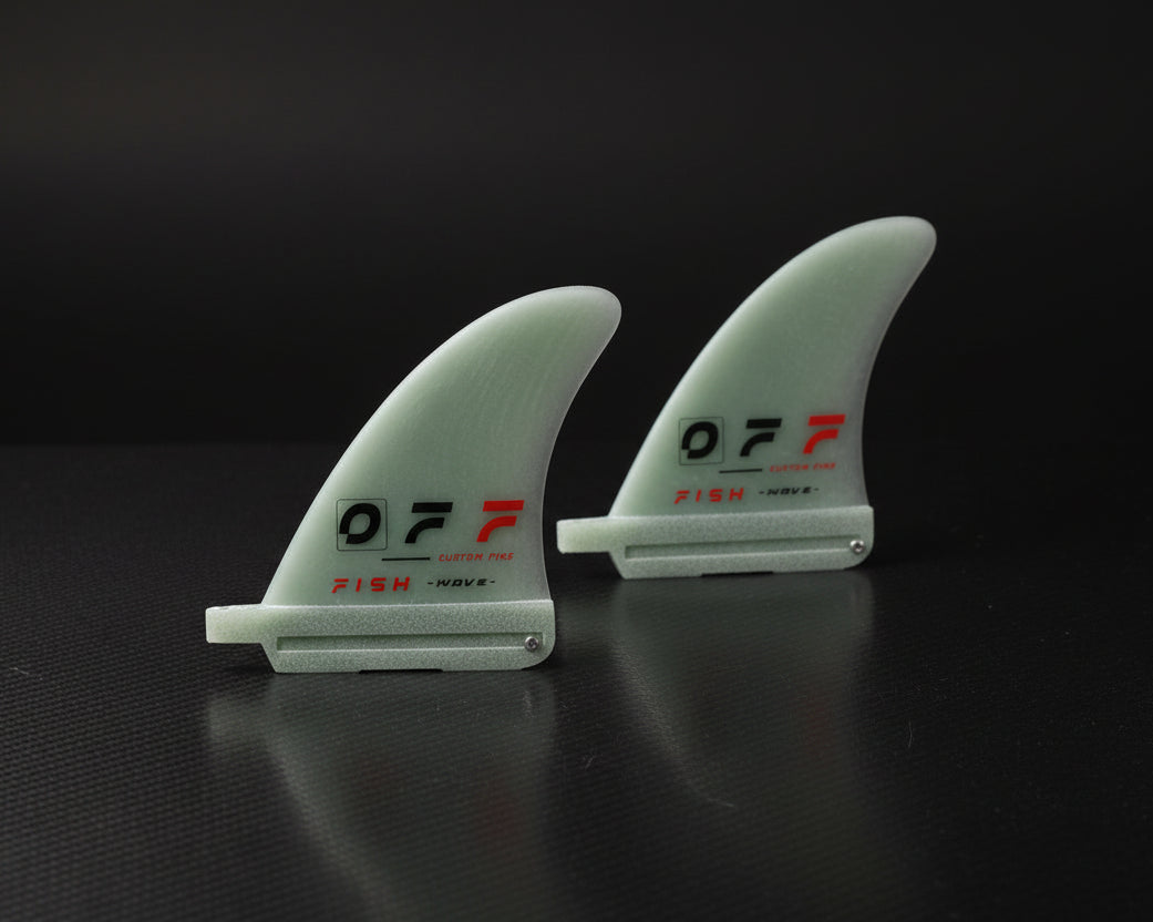 OFF FINS Fish – Pinne laterali Wave in HeatCore™ Glass (Coppia)