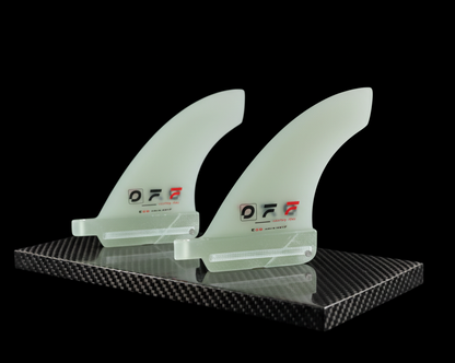 OFF FINS Ego – Pinne laterali Wave Asimmetriche 1° in HeatCore™ Glass (Coppia)